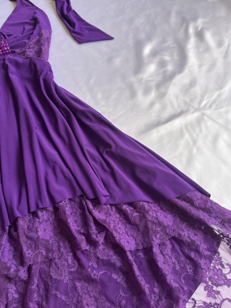 adorable purple dress - Imagen 3