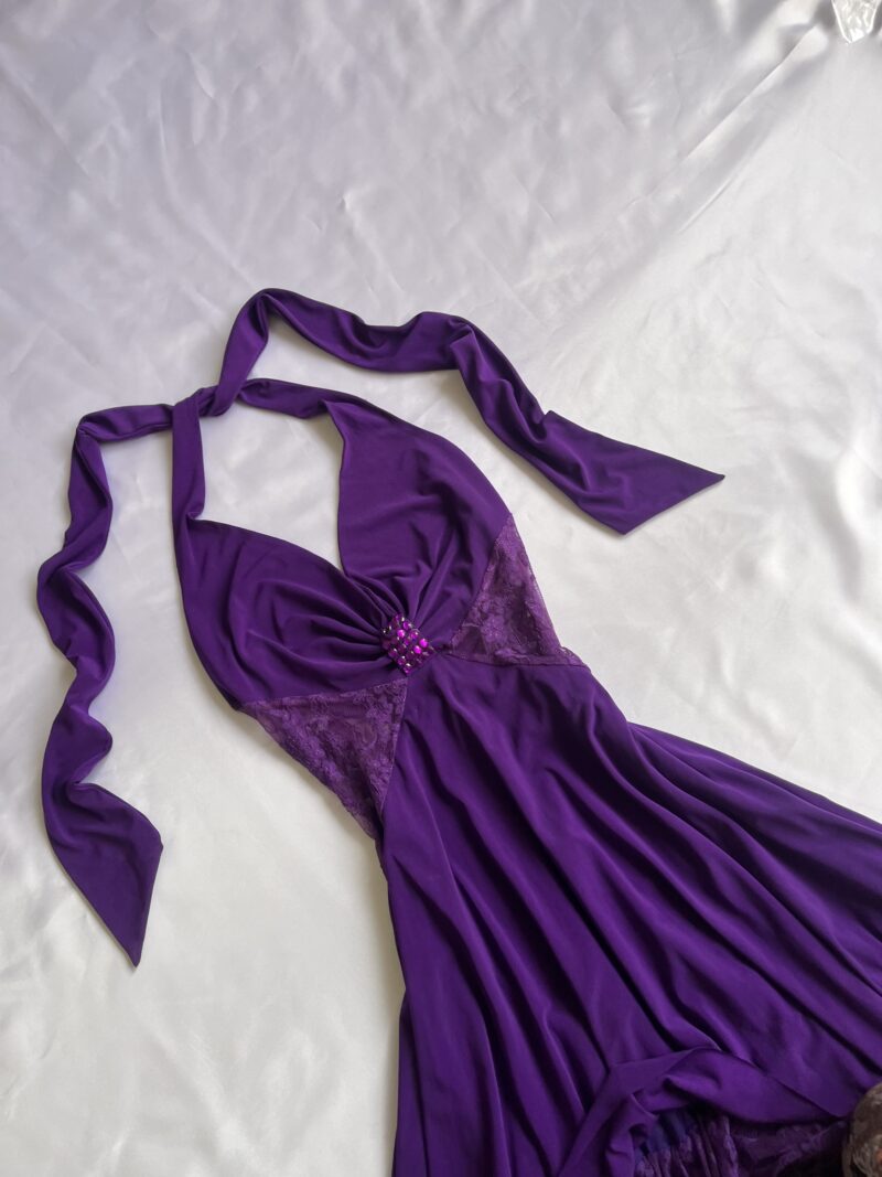 adorable purple dress - Imagen 2