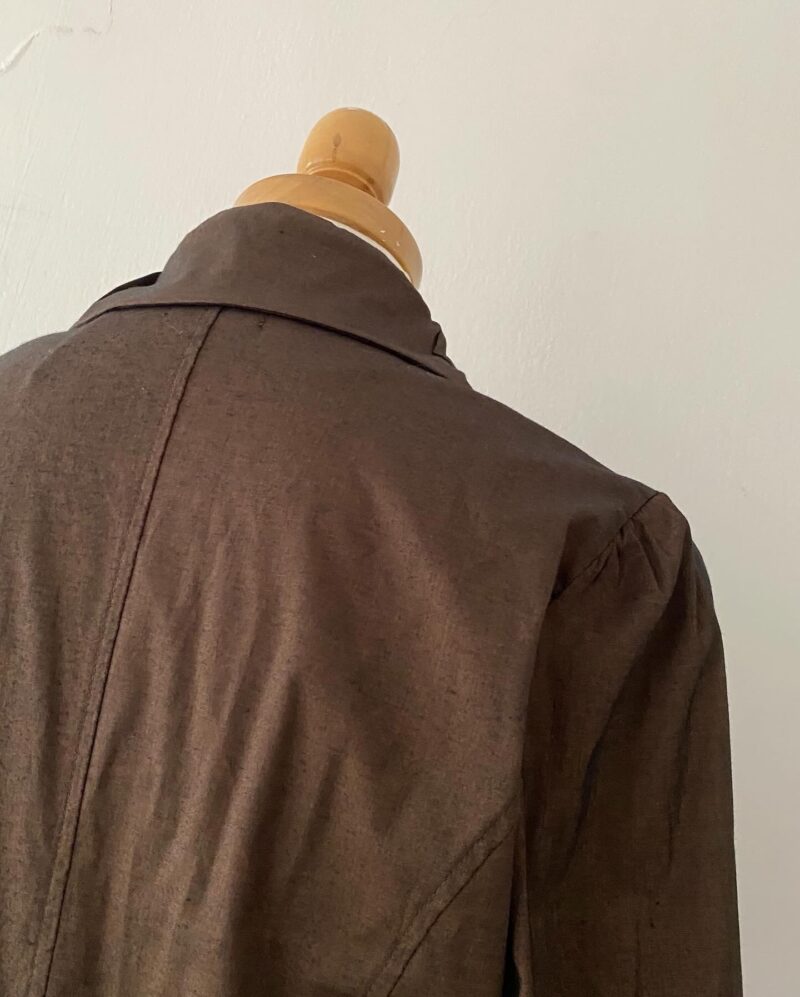 Office siren brown blouse - Imagen 3
