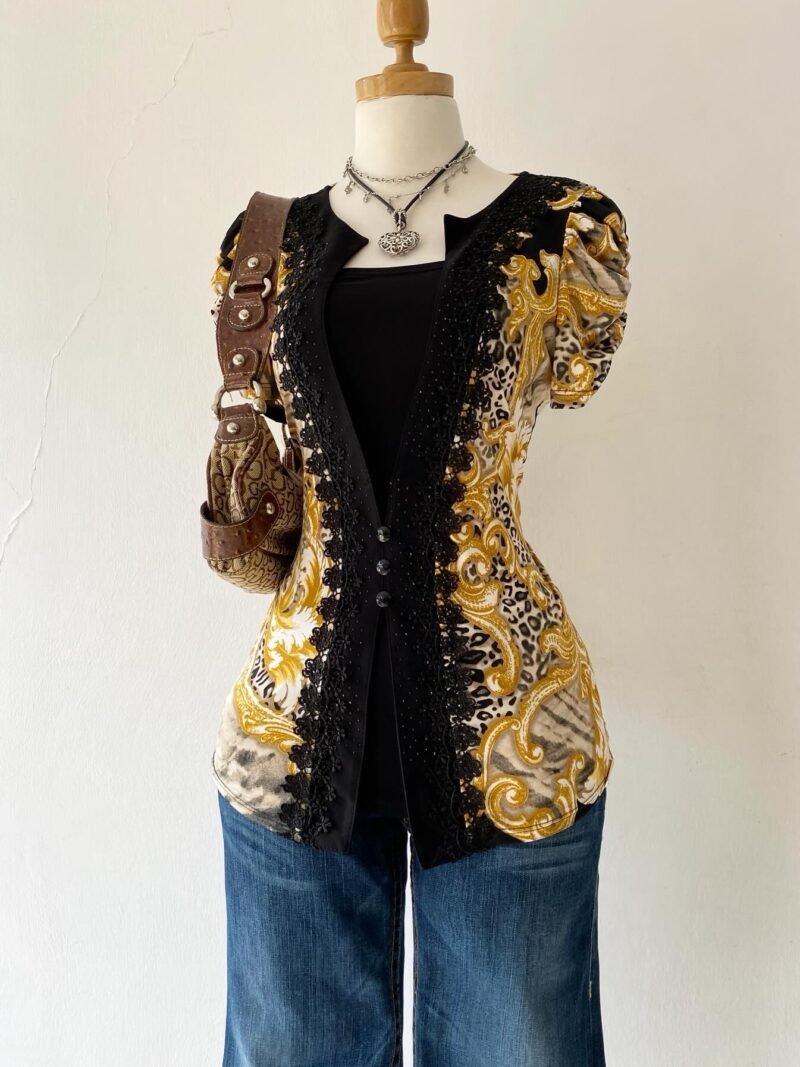 2 in 1 blouse and cardigan