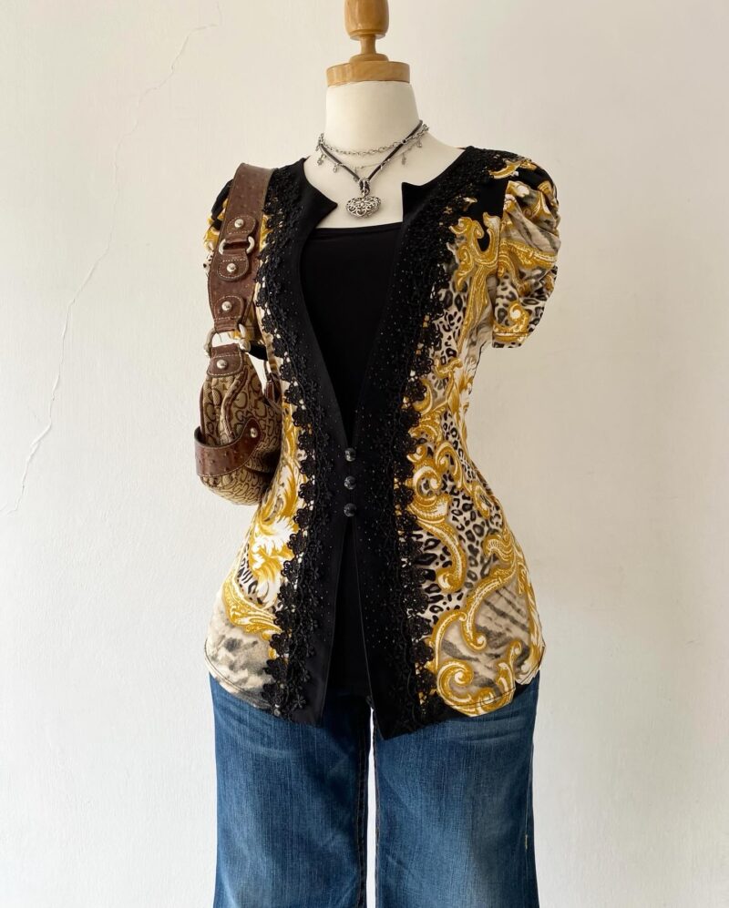 2 in 1 blouse and cardigan