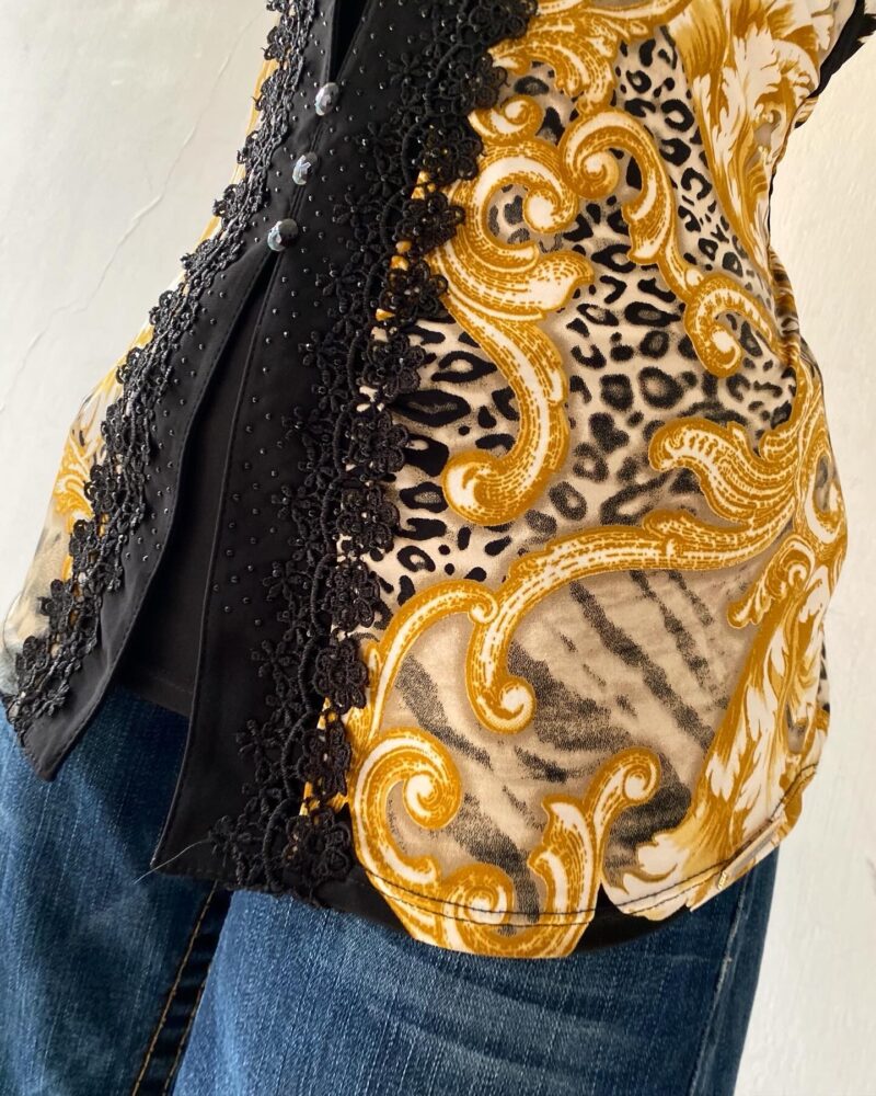 2 in 1 blouse and cardigan - Imagen 3