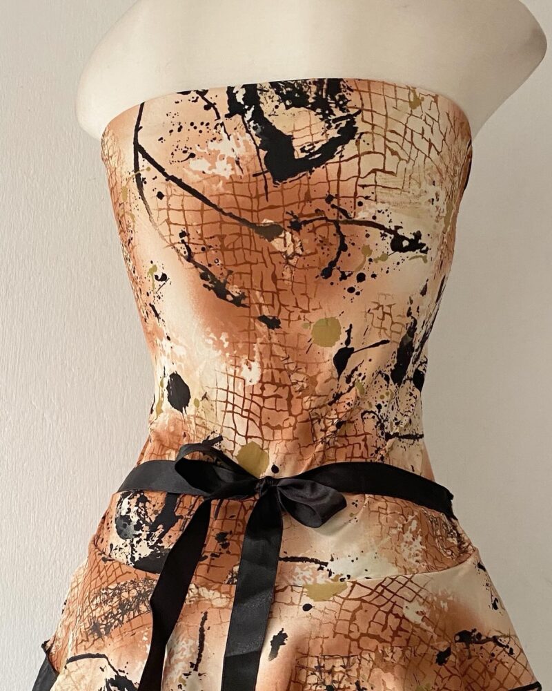 Strapless top with bow on the back - Imagen 3