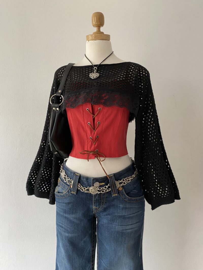 Set (corset + knitted sleeves) - Imagen 3